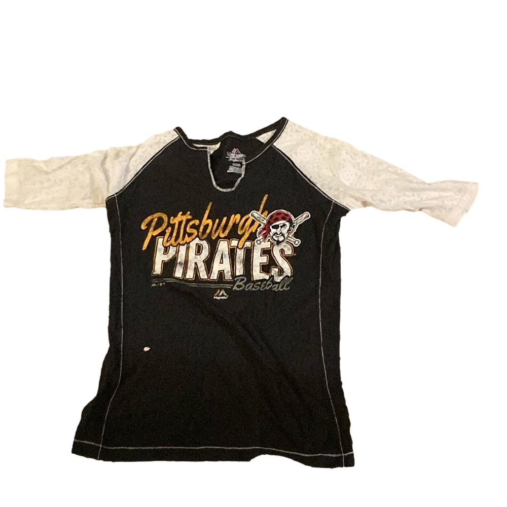Majestic Pittsburgh Pirates baseball  top size small